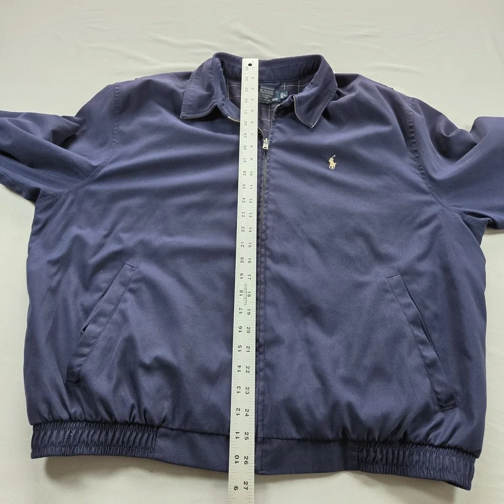 Vintage Polo Ralph Lauren Bi-Swing Windbreaker Jacket Navy Blue Men's XL 90s